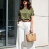 Look "Urban Safari" – La Sofisticación Atemporal del Verde Oliva y el Blanco